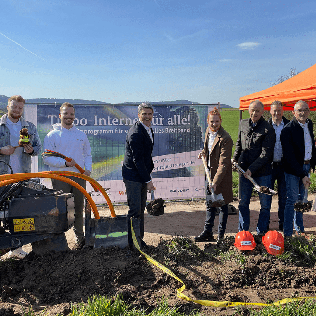 wisotel geförderter Ausbau Leutenbach Spatenstich