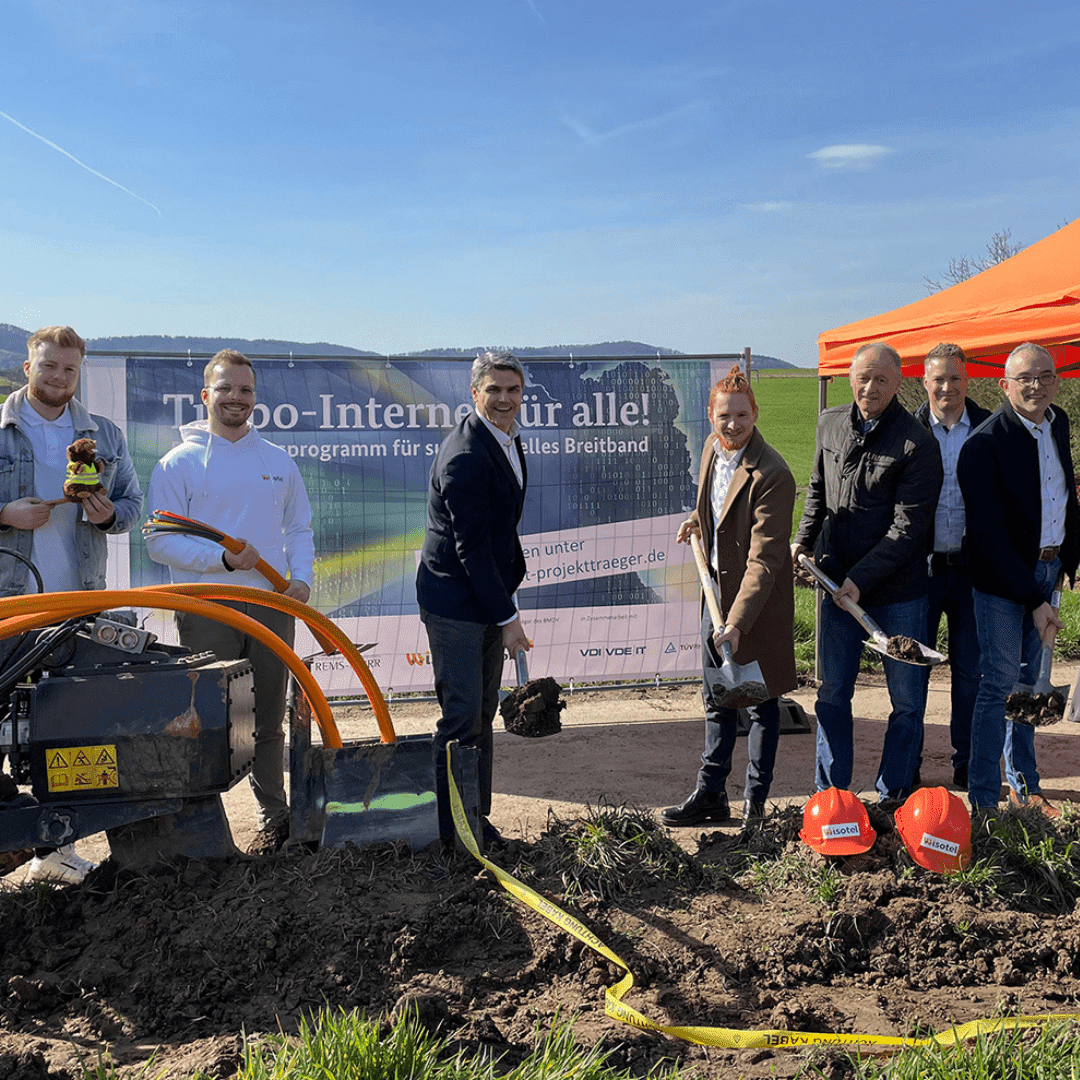 wisotel geförderter Ausbau Leutenbach Spatenstich