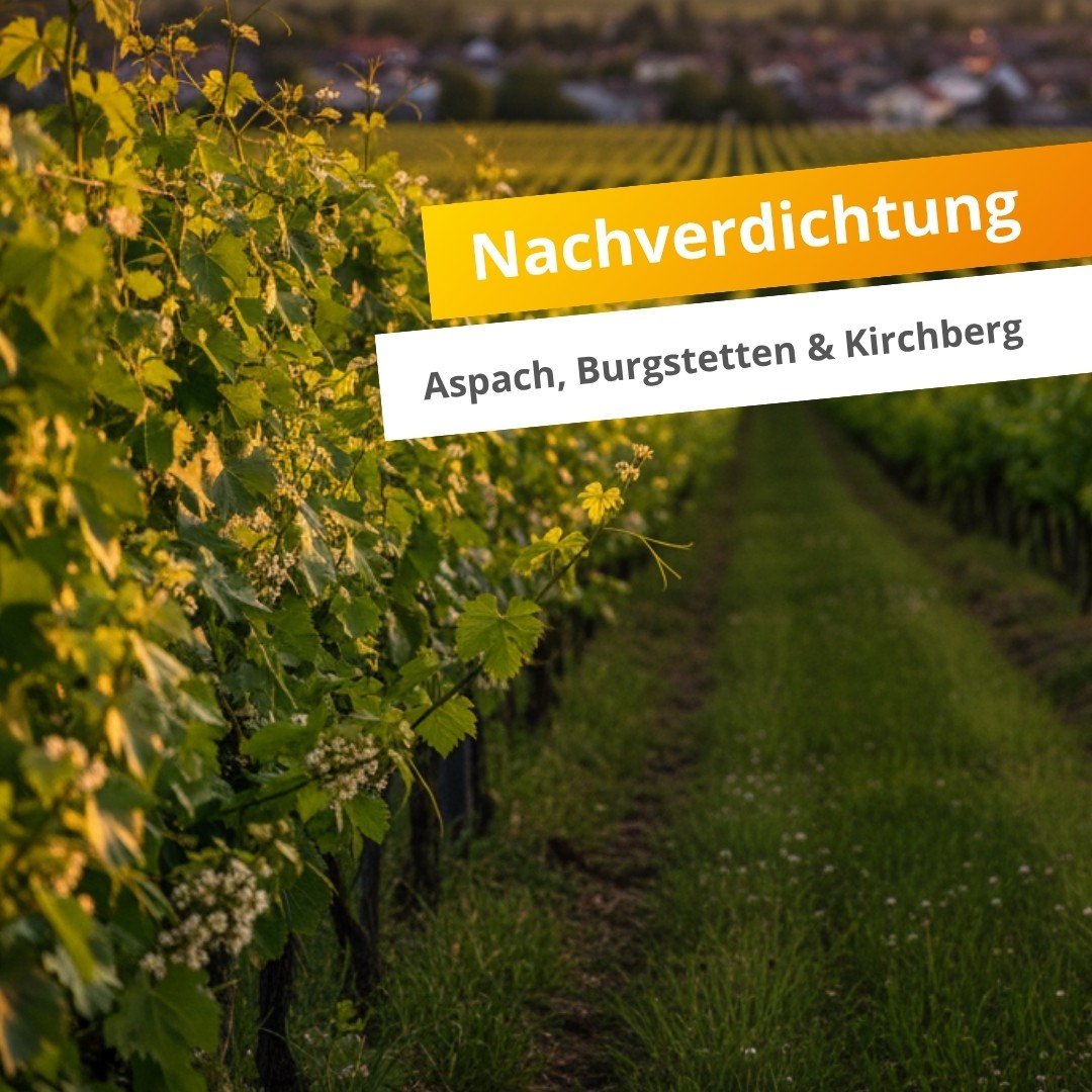 wisotel Aktuelles Meldung Nachverdichtung Aspach, Burgstetten, Kirchberg